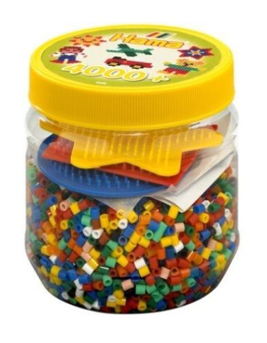 Koraliki i podkładki w pudełku, Hama