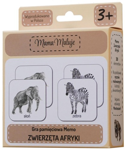 Memo Zwierzęta Afryki, Mama Maluje