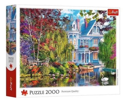 Puzzle 2000 Dom nad jeziorem, Trefl