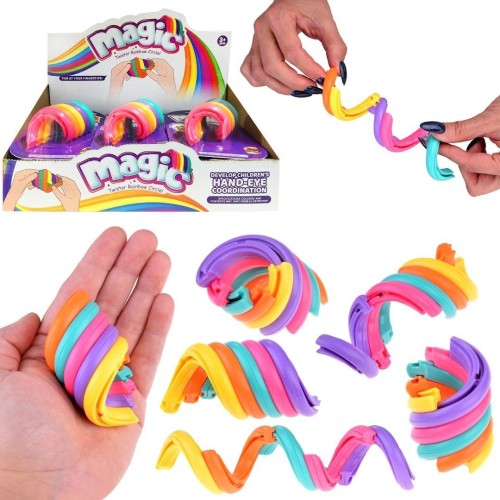 Pierścienie przesuwne tęczowe fidget, Trifox