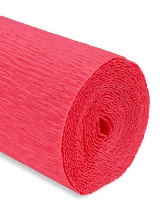 Krepina 50x250cm 180g różowa jaskrawa