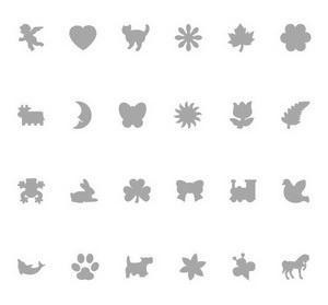 Zestaw wykrojników motyle 6szt, Dalprint