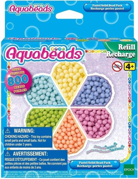 Aquabeads Pastelowe koraliki zestaw uzupełniający