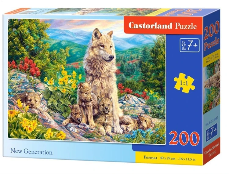 Puzzle 200 New Generation CASTOR, Castorland