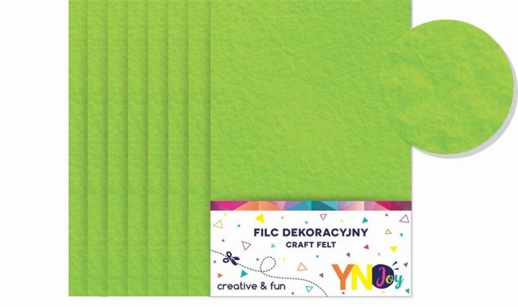 Filc dekoracyjny zielony YNJ 8szt NOSTER, Noster