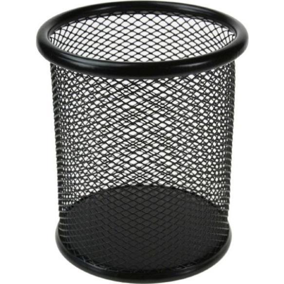 Pojemnik na długopisy siatka czarny, Titanum