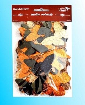 Motyle brokatowe 52szt, Galeria Hobby