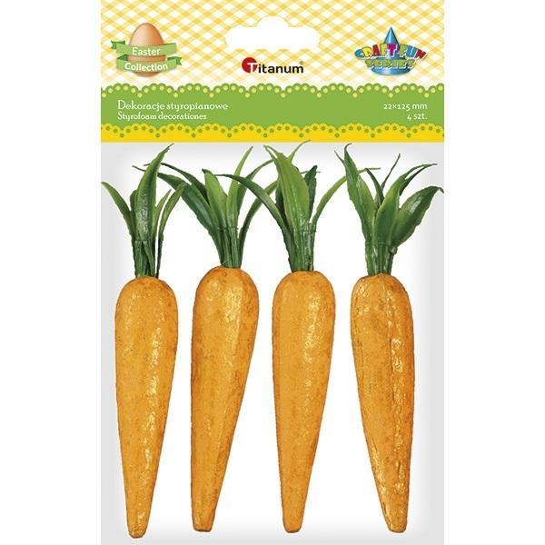 Marchewki styropianowe 22x125mm 4szt, Titanum