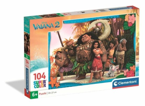 Puzzle 104 Super Kolor Vaiana 2, Clementoni