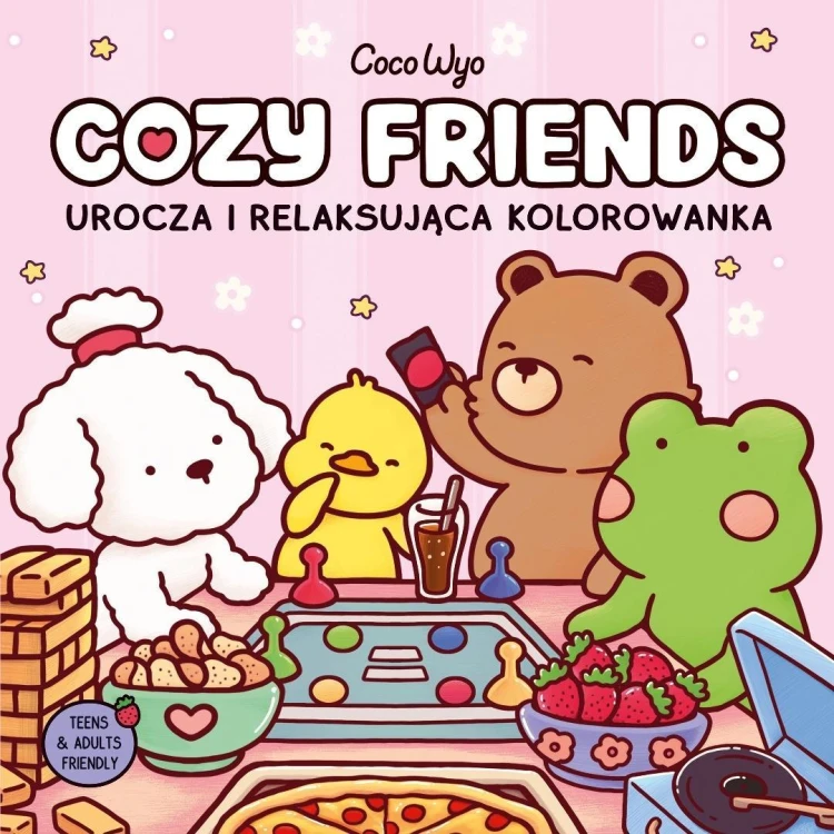 Cozy Friends. Urocza i relaksująca kolorowanka