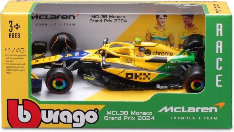 Mclaren F1 MCL38 Monaco GP 2024 Senna Livery