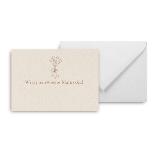 Mini kartka Witaj na świecie