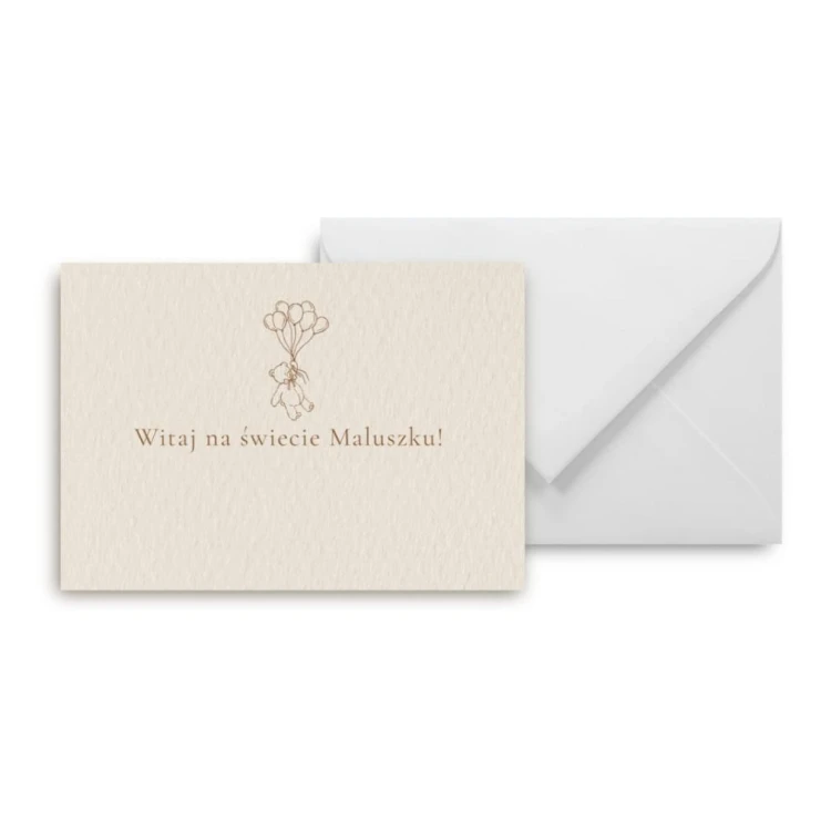 Mini kartka Witaj na świecie