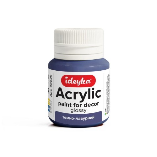 Farba akrylowa ciemnoniebieska 20ml, Ideyka