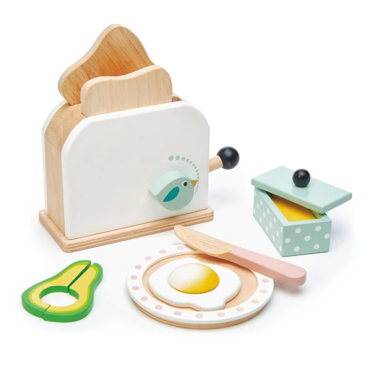 Toster drewniany z akcesoriami, Tender Leaf Toys
