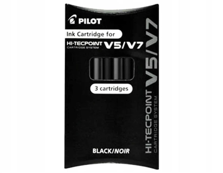 Naboje do V5/V7 czarne 3 sztuki, PILOT