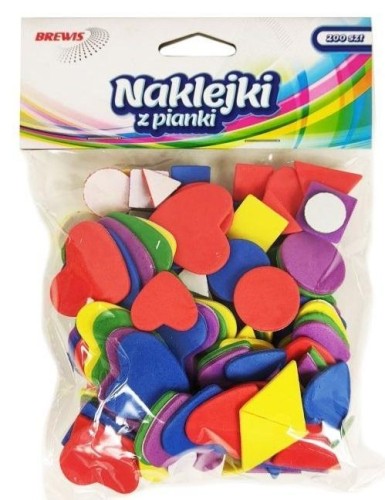 Naklejki z pianki figury 200szt, Brewis