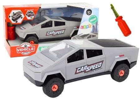 Auto do rozkręcania DIY śrubokręt siwe, Leantoys