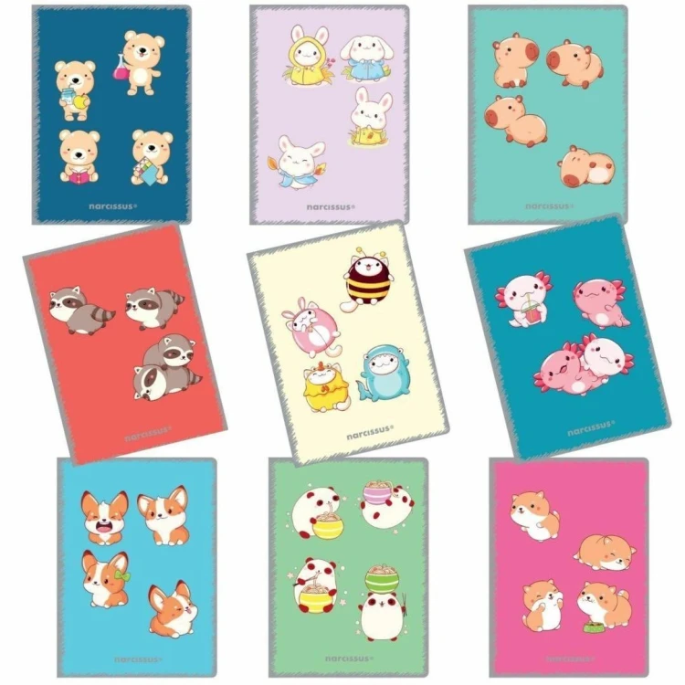 Zeszyt A5/32K kratka 80g (9szt) NARCISSUS