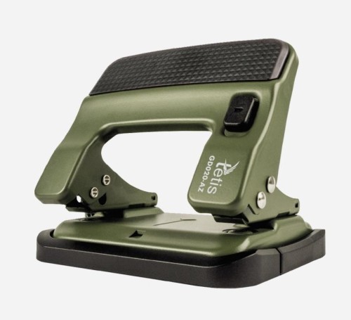 Dziurkacz metalowy zielony 30 kartek, Tetis