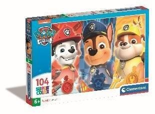 Puzzle 104 Super Kolor Paw Patrol, Clementoni