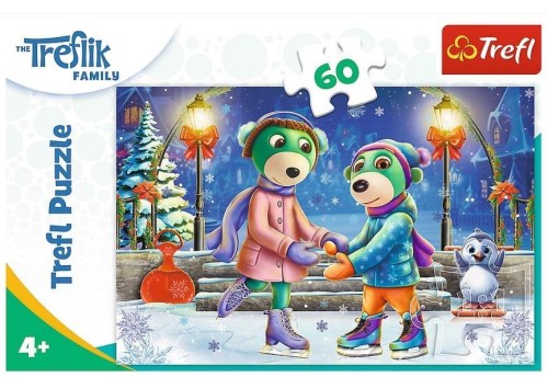 Puzzle 60 Zima u Treflików TREFL, Trefl