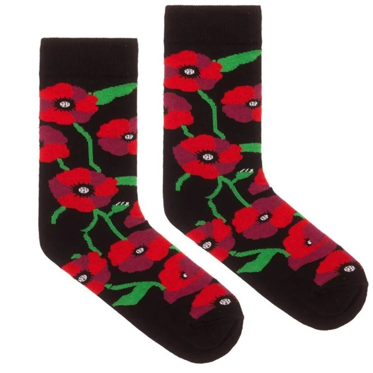 Skarpetki bawełna organiczna maki 36-41