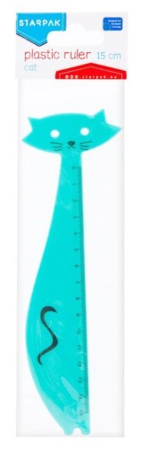 Linijka plastikowa 15cm Kot, STARPAK