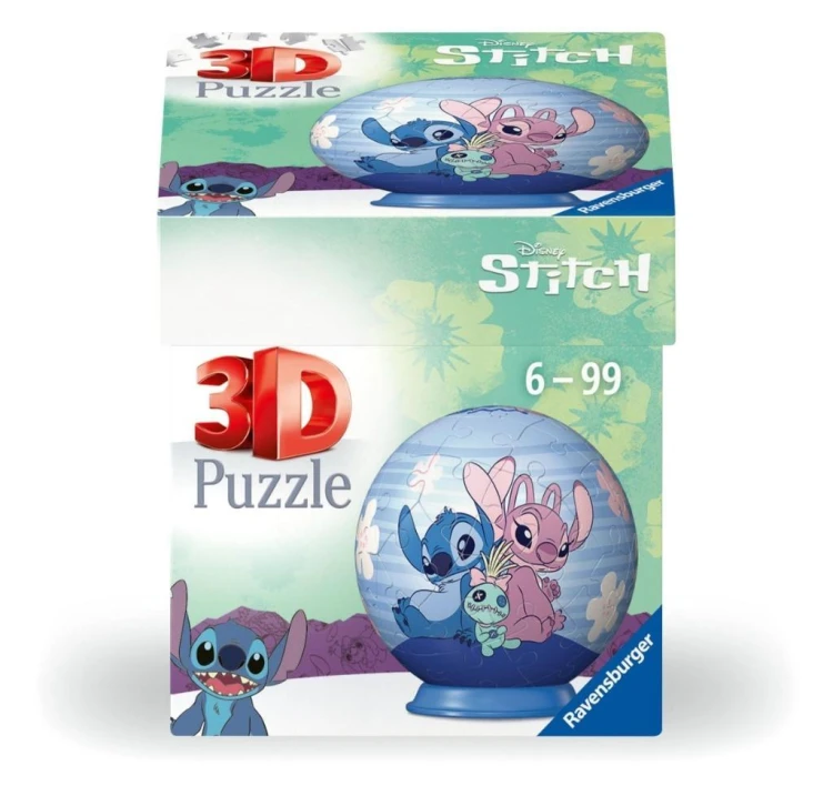 Puzzle 3D Kula: Stitch 3, Ravensburger