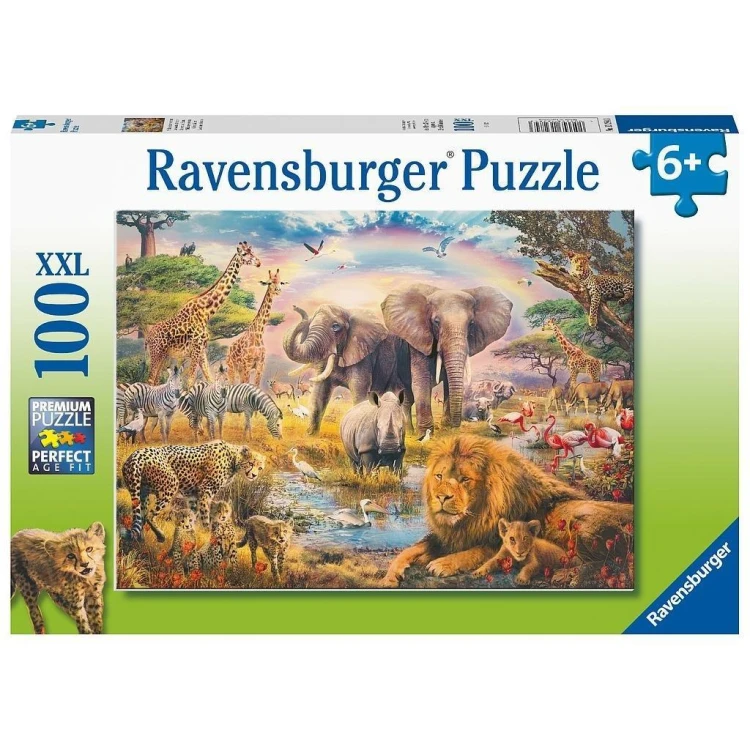 Puzzle XXL 100 Dzikie zwierzęta, Ravensburger