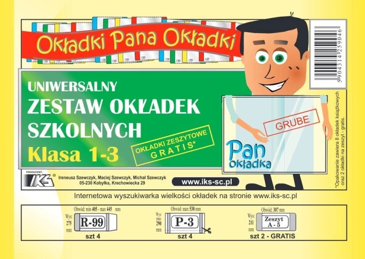Komplet okładek kl.1-3, IKS