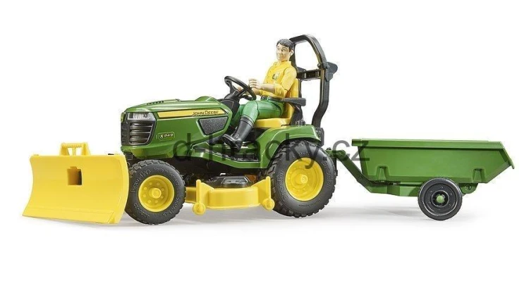 Traktorek John Deere z figurką ogrodnika, Bruder