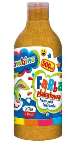 Farba plakatowa złota 500ml BAMBINO, ST-MAJEWSKI