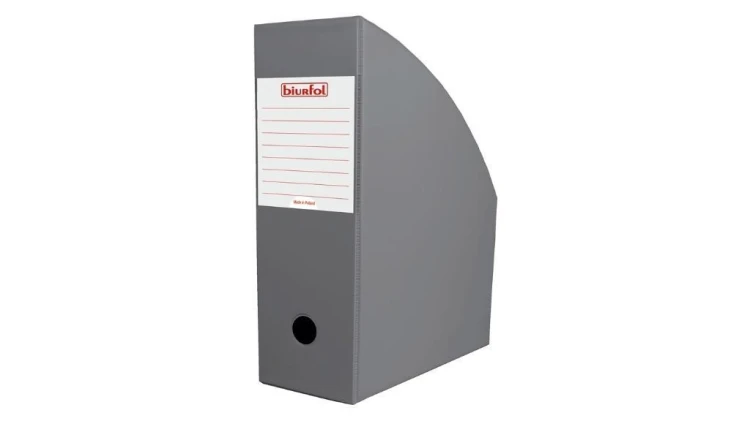 Pojemnik na dokumenty szary 10cm, Biurfol