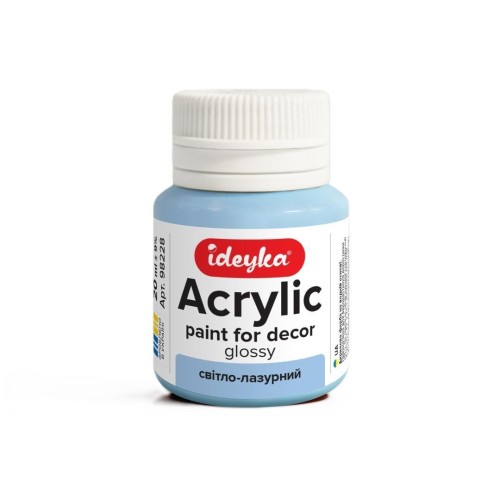 Farba akrylowa jasnoniebieska 20ml, Ideyka