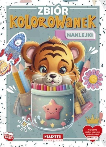 Zbiór kolorowanek z naklejkami, praca zbiorowa