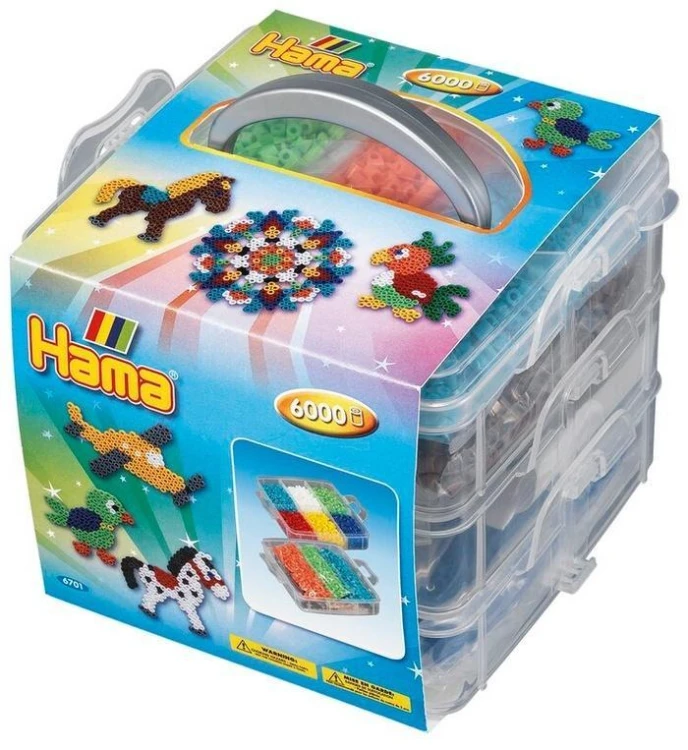 Pudełko do przechowywania koralików małe, Hama