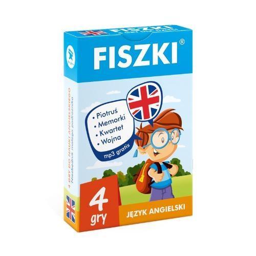 Angielski. Fiszki. 4 gry do nauki, praca zbiorowa