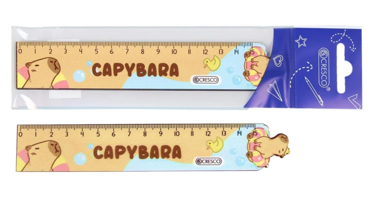 Linijka Kapibara 15cm, Cresco