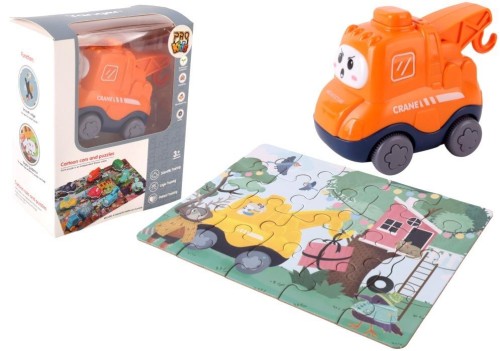 Auto puzzle Przygoda drogowa dźwig, Pro Kids