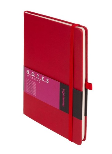 Notes Memofix A5 kratka czerwony, Antra