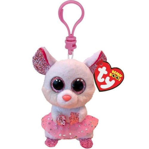 Beanie Boos Nina - Biała ballerina mysz 8,5cm, TY