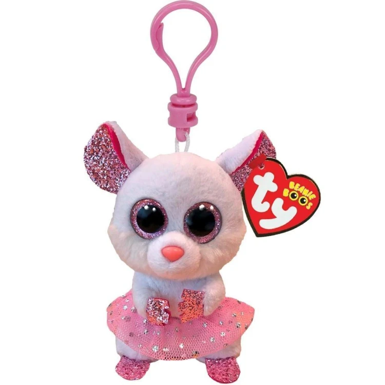 Beanie Boos Nina - Biała ballerina mysz 8,5cm, TY