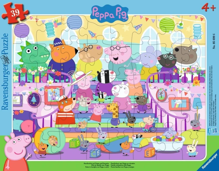 Puzzle 39 Celebrate with Peppa Frame, Ravensburger