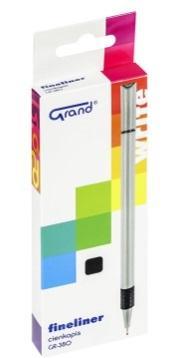Cienkopis GR-380 czarny (12szt) GRAND, Grand