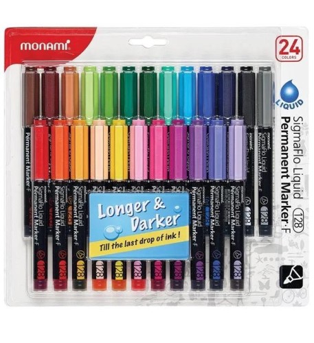 Marker permanentny SigmaFlo 24kol MONAMI, Monami