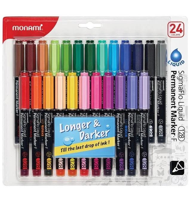 Marker permanentny SigmaFlo 24kol MONAMI, Monami