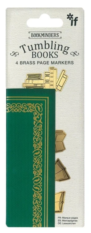 Bookminders Tumbling Books metalowe zakładki, IF