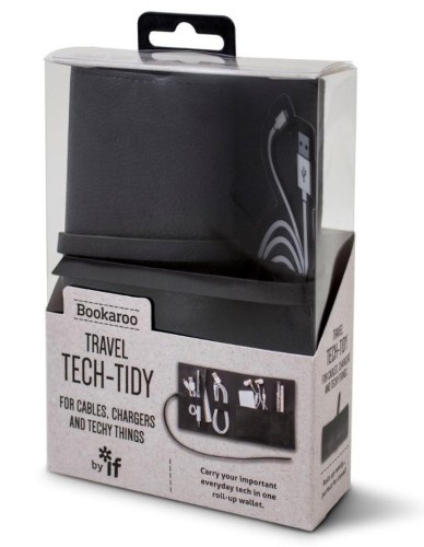 Magnetyczny organizer do kabli podróżny czarny, IF