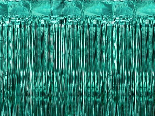 Kurtyna party butelkowa zieleń 100x200cm